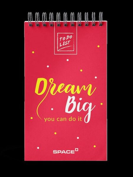 Dream Big Lined 19x11cm To Do List 80 Pages White Paper (70