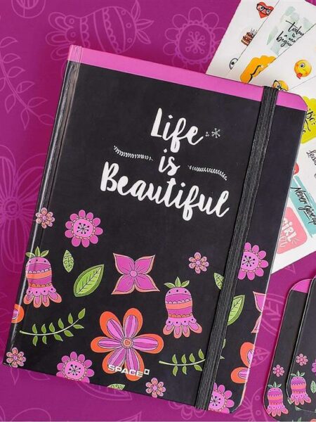 Life is Beautiful Cream Paper 20.5x15 cm Lined Hardcover Not