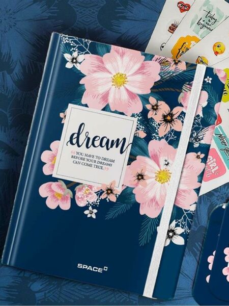 Dream White Paper Lined 20.5 x 15 cm Hardcover Notebook 100