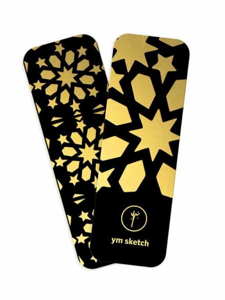 Gold Islamic Pattern Bookmark (897)