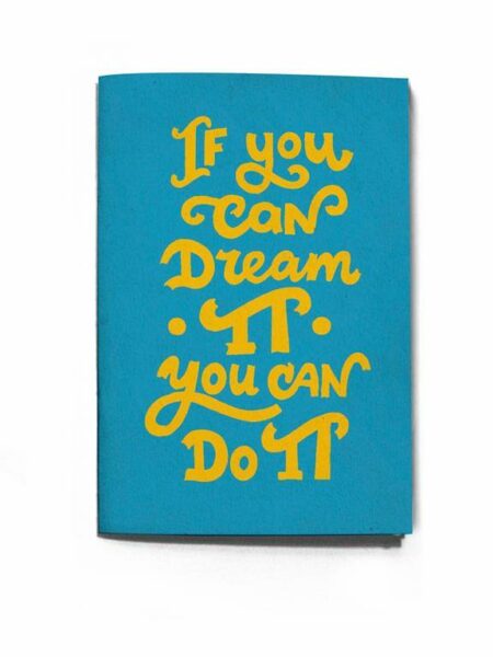If You Can blue A6 (day planner hours)