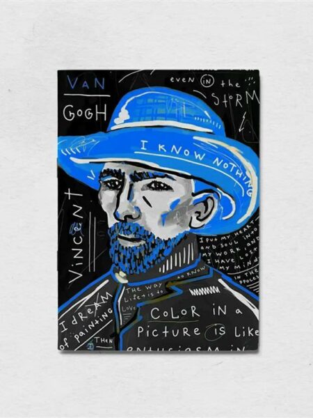 A6 Van Gogh Blue Lined Noteboo