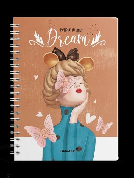 Believe in your Dreams Wired Notebook