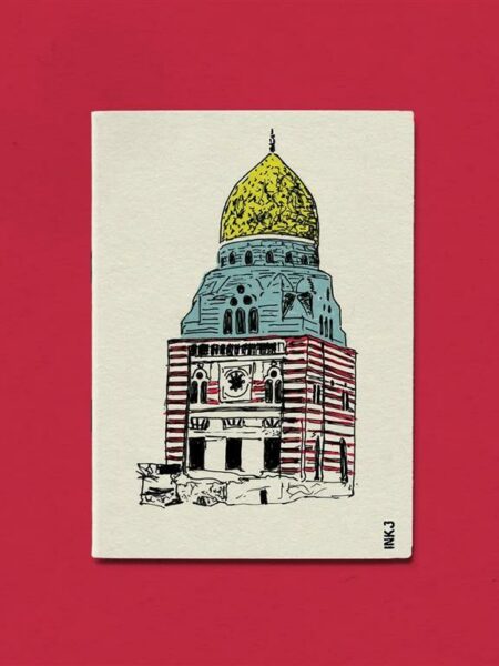 A5 Craft colorful Shrine design grey