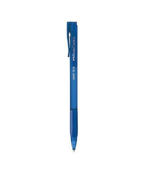 Blue Faber Castell Ball Point Pen GRIP X10 Blue قلم جاف1.0