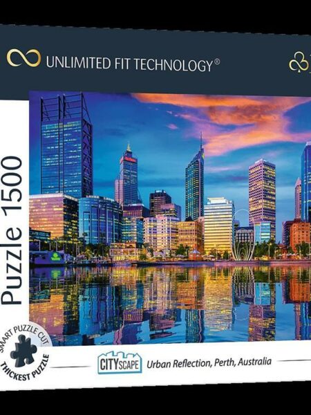 Cityscape: Urban Reflection, Perth, Australia Puzzles 1500 U