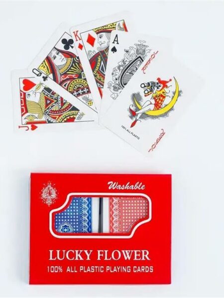 Lucky Flower Double Playing Cards Stand 6Pcs 23533-2