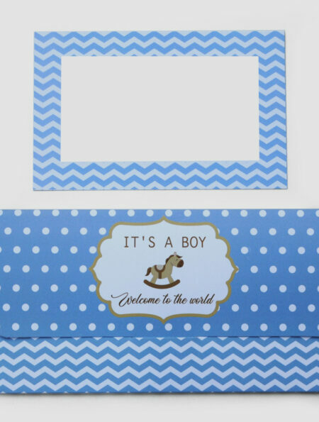 Baby Boy Envelope with matching Card