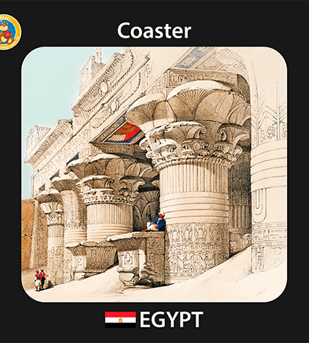Coaster Edfu Temple (9x9 cm) CO-5023
