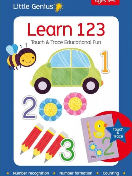 Little Genius: Learn 123 (Touch & Trace Flashcards) Ages: 3-