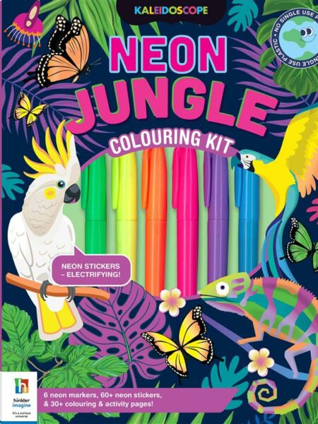Kaleidoscope Colouring Kit: Neon Jungle