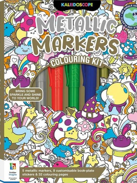 Kaleidoscope Colouring Kit: Metallic Markers
