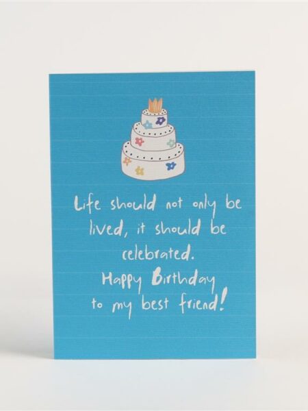 Birthday Card - Best Friend Greeting Card