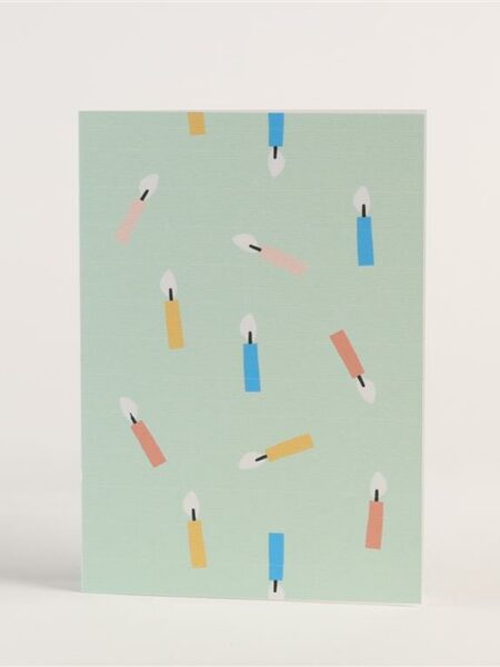 Birthday Card - Candle Pattern Greeting Card