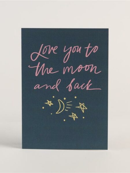 To The Moon and Back Greeting Card