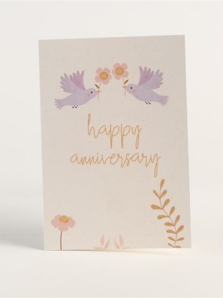 Love Birds Annivevrsary Greeting Card