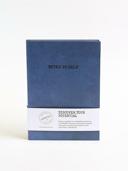 Blue Notes To Self- Hardcover Lined 160 pages- 100g