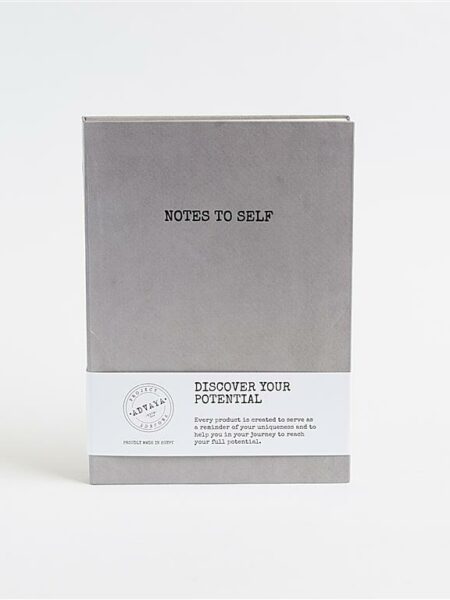 Grey Notes To Self- Hardcover Lined 160 pages- 100g
