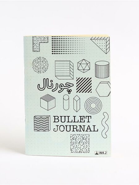 A5 Baby Blue Geometric Dotted Paper