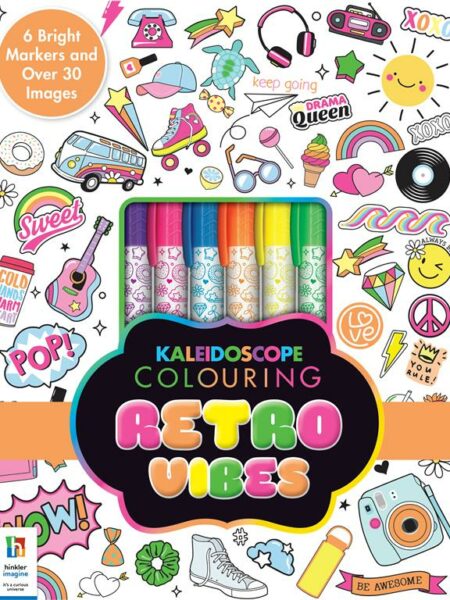 Kaleidoscope Colouring Kit: Retro Vibes