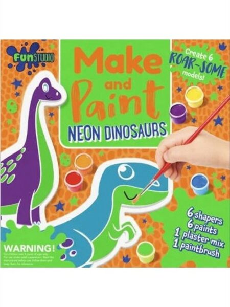 Make and Paint: Neon Dinosaurs