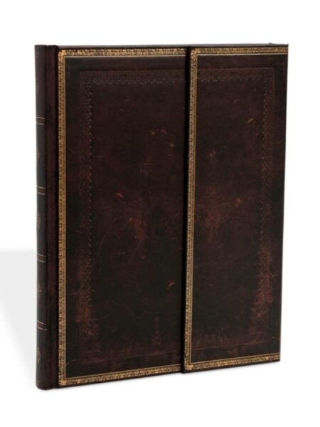Black Moroccan Lined Hardcover Journal