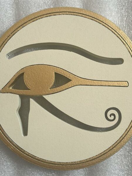 Eye of Horus Wooden Coaster