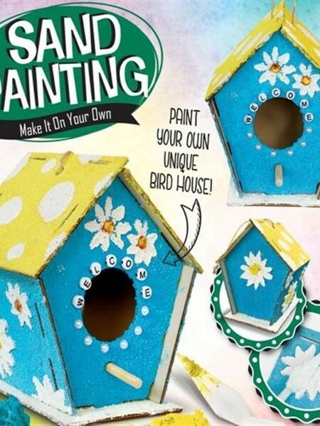 Sand Painting-Bird House (SS-22-102)
