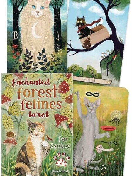 Enchanted Forest Felines Tarot (78-Card Deck & Guidebook)
