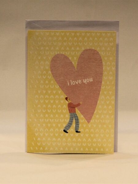 I love you Yellow Greeting Card