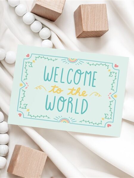 Welcome to the world Greeting Card
