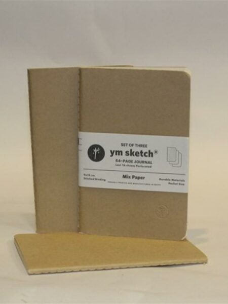 A6 Kraft Mix Set of 3 Notebook Journal (1608)