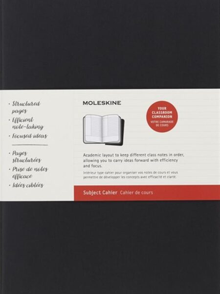 Cahier Journals Subject A4 Black Kraft Brown