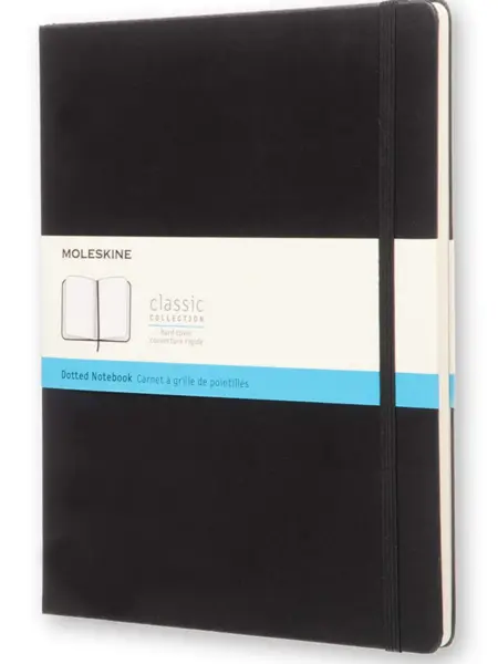 Notebook Large Dotted Hard Sap.Blue