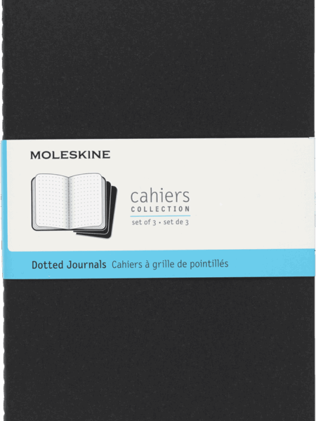Cahier Journals Large Dotted Black