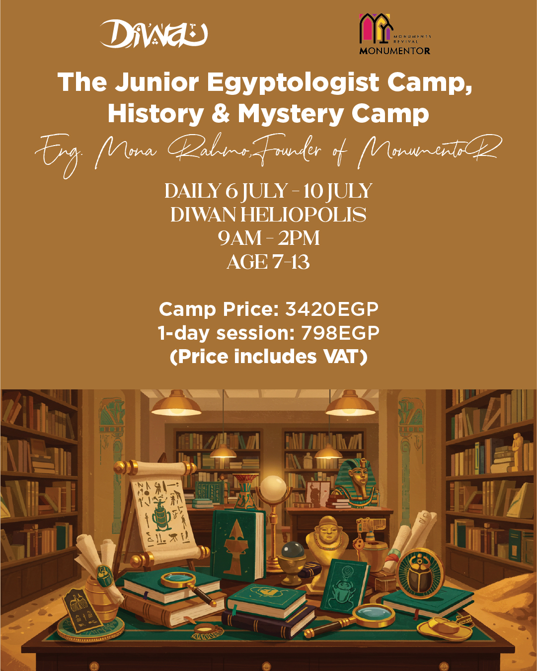 The Junior Egyptologist Camp (History & Mystery Camp)