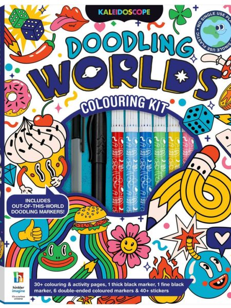 Kaleidoscope Colouring Kit: Doodling Worlds
