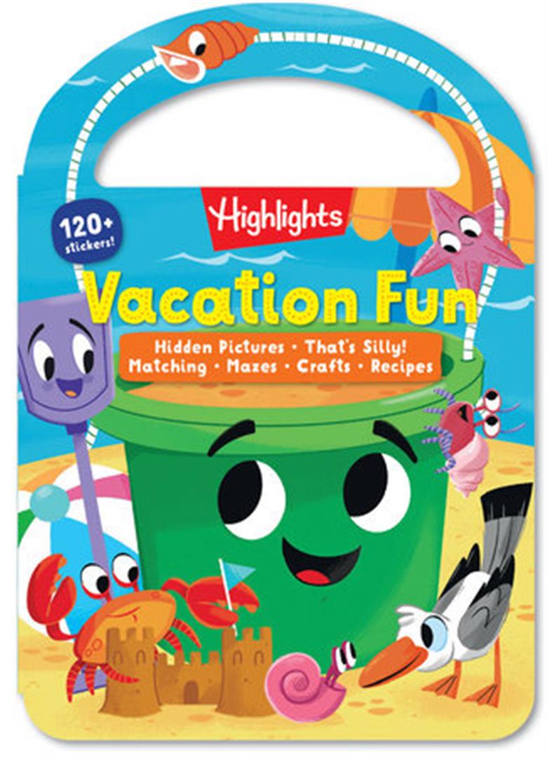 Vacation Fun: Kids Travel Activity Book for Ages 36 with Ove