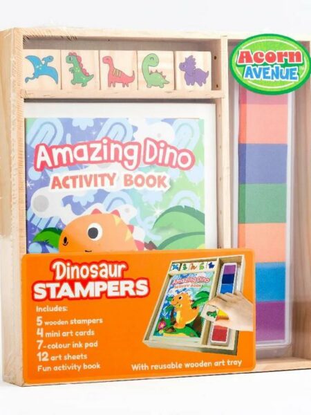 Wooden Stamper Sets: Amazing Dinosaurs
