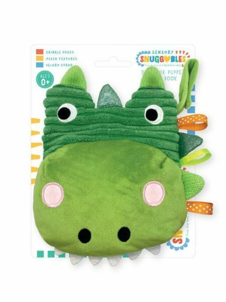 Sensory Snuggables: Dinosaur Puppet Soft Book