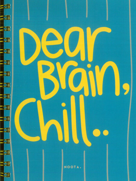 Dear Brain Chill A5 Hardcover Wired Notebook 100 Papers