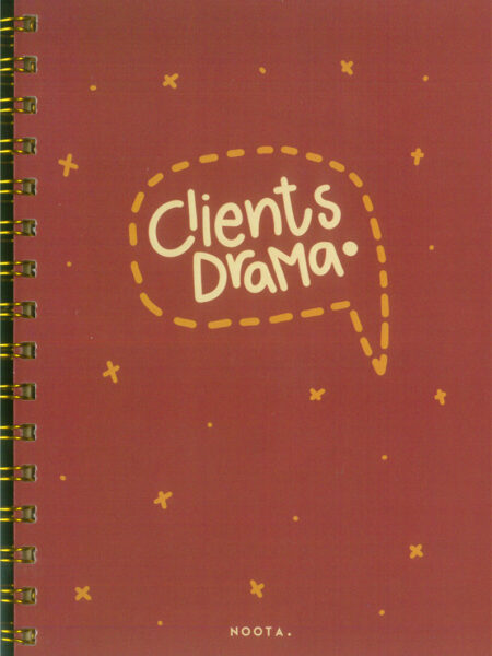 Client Drama A5 Hardcover Wired Notebook 100 Papers
