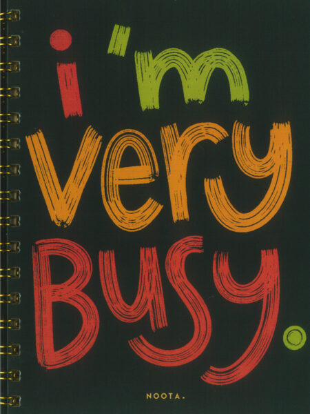 Im Very Busy A5 Hardcover Wired Notebook 100 Papers