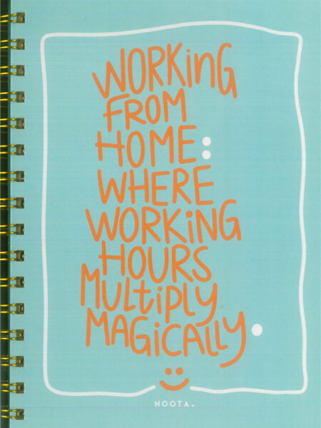 Multiply Work Hours A5 Hardcover Wired Notebook 100 Papers