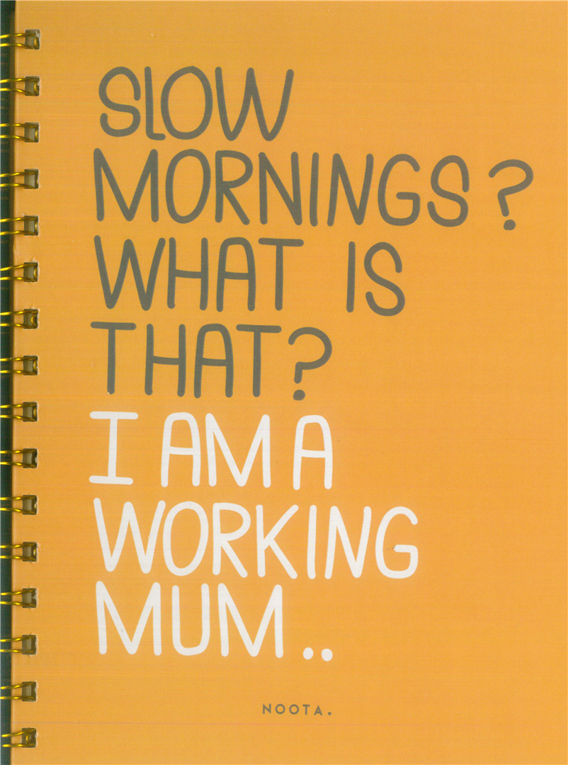 Slow Mornings A5 Hardcover Wired Notebook 100 Papers