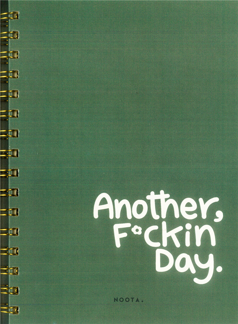 Another F Day A5 Hardcover Wired Notebook 100 Papers