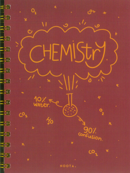 Chemistry A5 Hardcover Wired Notebook 100 Papers