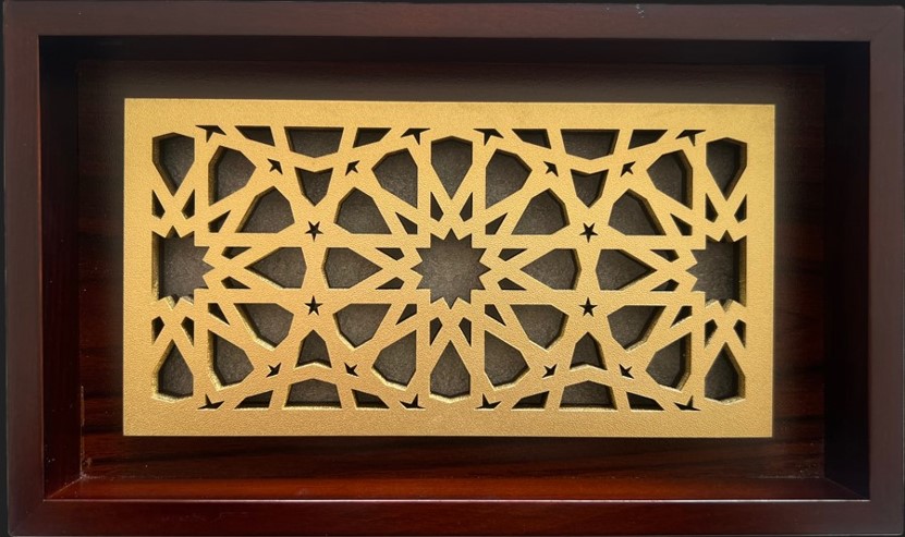 White Arabesque Tray 27x15