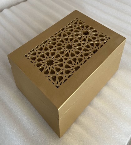 Gold Arabesque Box 13x18