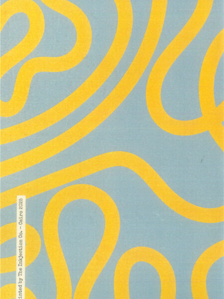 Yellow In Baby Blue Design A5 Notebook